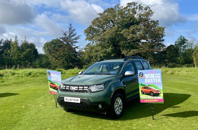 Kearys Motor Group Sponsor a Dacia Duster for the Keith Duffy Foundation Golf Classic Article Image